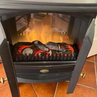 Stufetta elettrica EWT con fiamme e ceppo