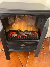 Stufetta elettrica EWT con fiamme e ceppo