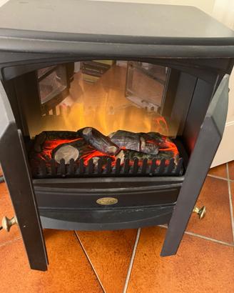 Stufetta elettrica EWT con fiamme e ceppo