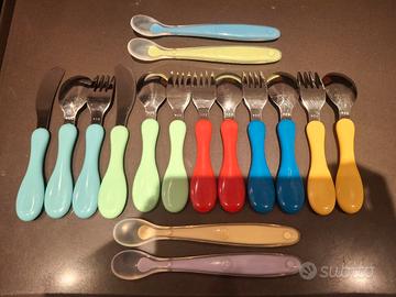 set di posate + cucchiai pappette