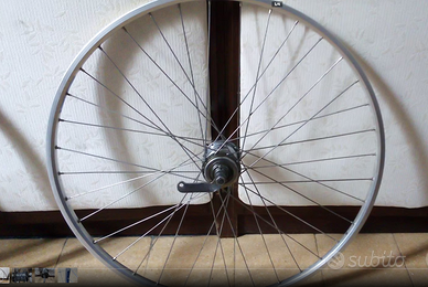 Ruota posteriore bici contropedale