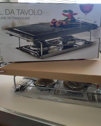 Griglia da tavolo piano in pietra