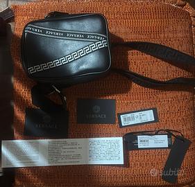 tracolla in pelle Versace nuova
