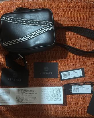 tracolla in pelle Versace nuova