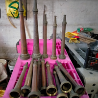 Lancia idrante rame e ottone vintage