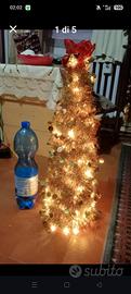 Alberto di natale con luci vintage 