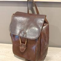 Borsa zaino in vero cuoio