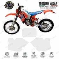 Adesivi tebelle compatibili con moto TM enduro 92'