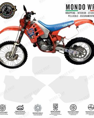 Adesivi tebelle compatibili con moto TM enduro 92'