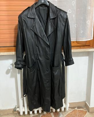 Giacca/trench in vera pelle da donna