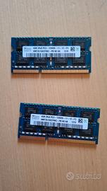 2x4GB SK Hynix SO-DIMM  non-ECC DDR3 1600MHz
