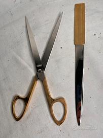 Elegante set apribuste in pelle e oro