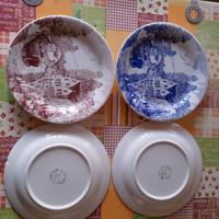 N° 4 piatti decorati ironstone