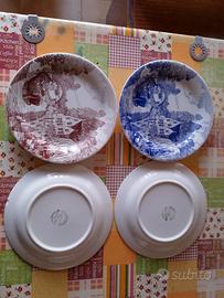 N° 4 piatti decorati ironstone