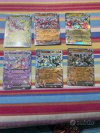 Lotto 6 carte pokemon ex teracristal