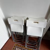 Set N.10 sedie pieghevoli