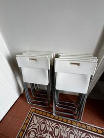 Set N.10 sedie pieghevoli