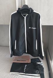 Tuta palm Angels taglia M nera e a strisce bianche