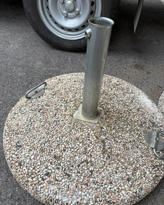 Base per ombrellone da esterno con fusto in ferro
