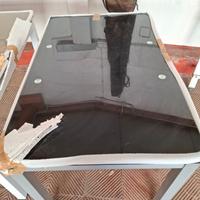 Tavoli  nuovi  in acciaio e vetro Viadurini