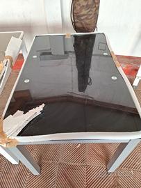 Tavoli  nuovi  in acciaio e vetro Viadurini