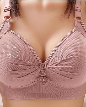 Reggiseno Cuoricini Bordeaux 