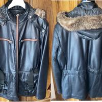 Giubbotto in vera pelle e pelliccia