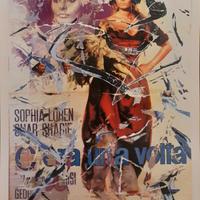 Mimmo Rotella,C'era una Volta,Seridecollage 100x70