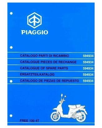 Catalogo ricambi Piaggio Free 100 a 4 tempi