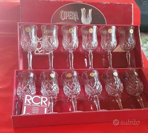 12 Calici di cristallo RCR