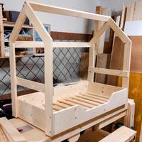 Lettino Montessori casetta 60*120 artigianale 