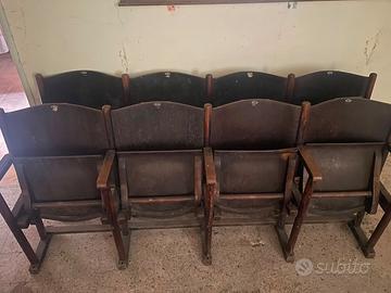 Sedie Cinema Teatro Vintage Anni '40