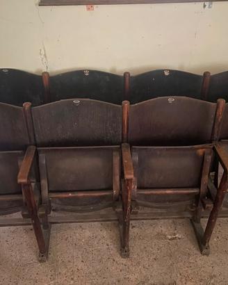 Sedie Cinema Teatro Vintage Anni '40