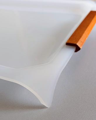 Vassoio Pitagora in plexiglas vintage 