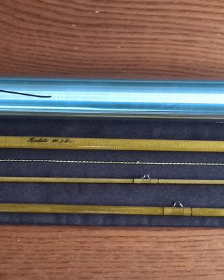 canna da pesca a mosca fiberglass 8'#5 3 pezzi