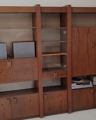 parete attrezzata in legno 