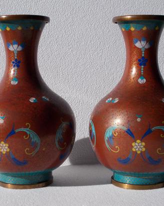Arte cinese - antichi vasi cloisonné