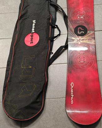 tavola da snowboard con sacca 