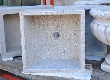 Lavandino cemento graniglia 40 x 40  50 x 50