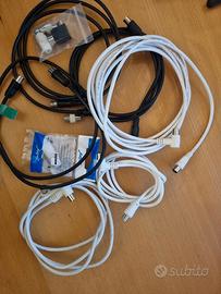 Lotto composto da 6 cavi per antenna TV