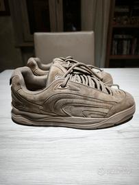 sneakers techno 46 beige in pelle 