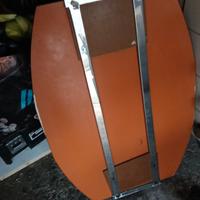 specchio con riffacciature di acciaio inox 