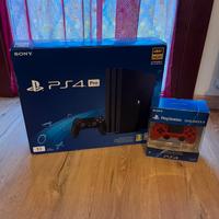 Playstation 4 pro+joystick ps4 colore rosso