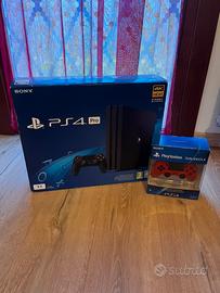 Playstation 4 pro+joystick ps4 colore rosso