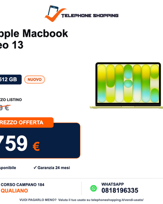 Apple Macbook neo 13 8/512 GB