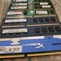 Memorie RAM per PC DDR3 / DDR2  diverse capacità