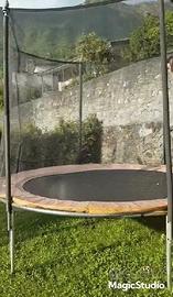 Trampolino elastico Kangui Ø 300 cm con rete