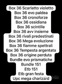 Prodotti pokemon sealed lingua ITA