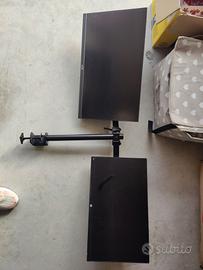 Set Postazione Dual Monitor: Acer 24" + HP 22" co