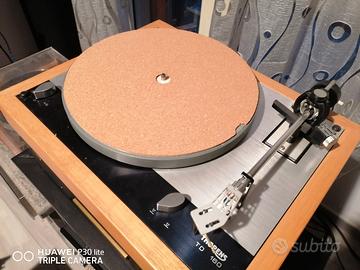 thorens td 160, con plinto in massello in acero ch